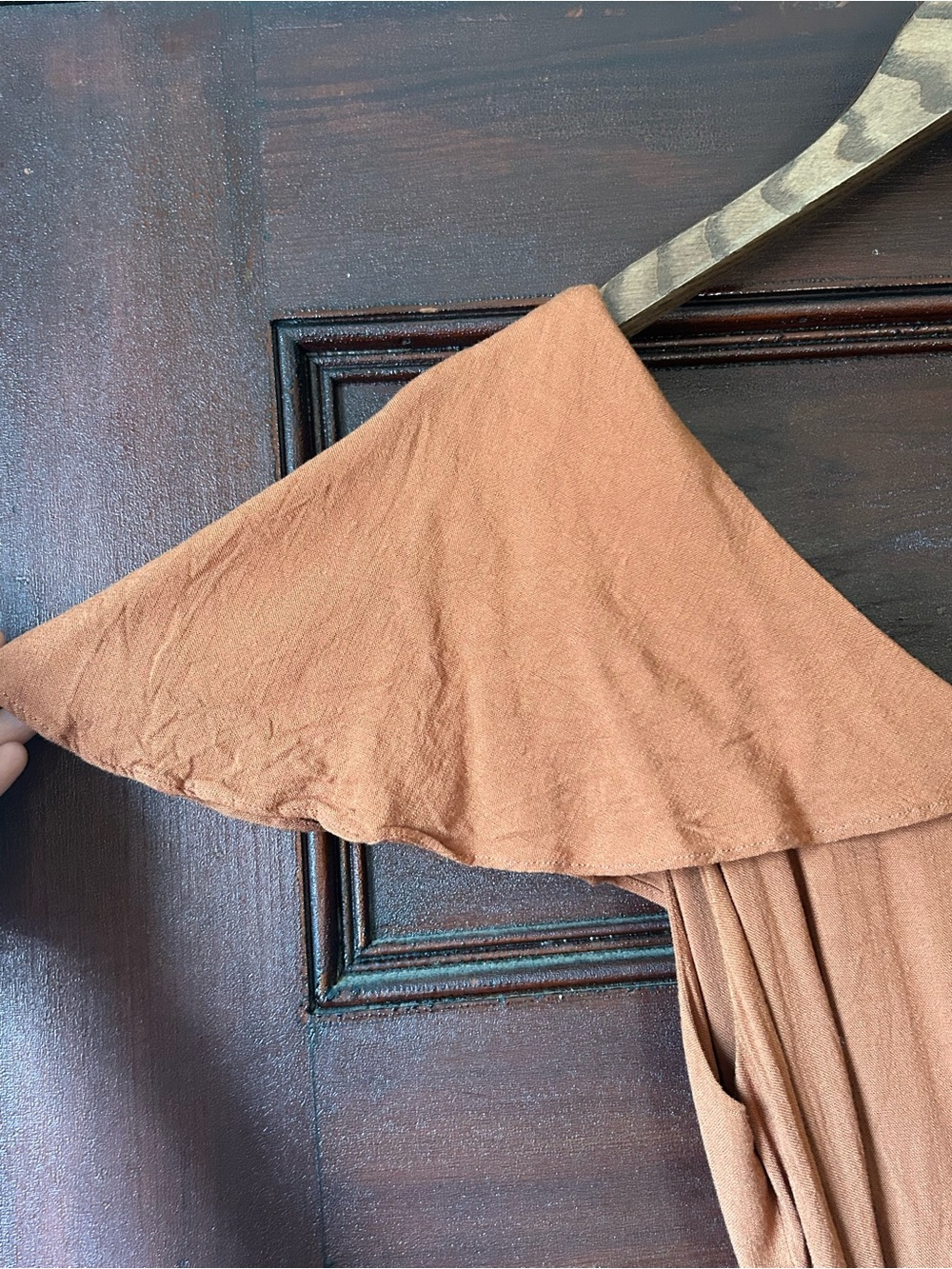 Christy Dawn Monarch Midi Dress in Rust Boho Cottagecore Flutter Sleeve Size XL - Picture 7 of 9
